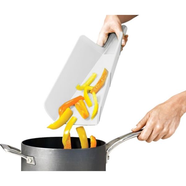 Joseph Joseph NSW016SW Chop2Pot Küçük Katlanır Kesme Tahtası - Beyaz