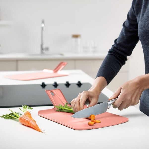 Joseph Joseph 60158 Chop2Pot Küçük Katlanır Kesme Tahtası - Pembe
