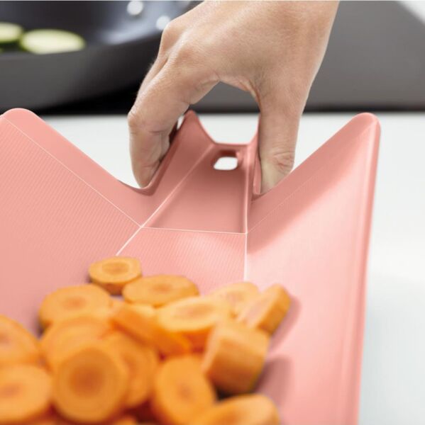 Joseph Joseph 60158 Chop2Pot Küçük Katlanır Kesme Tahtası - Pembe