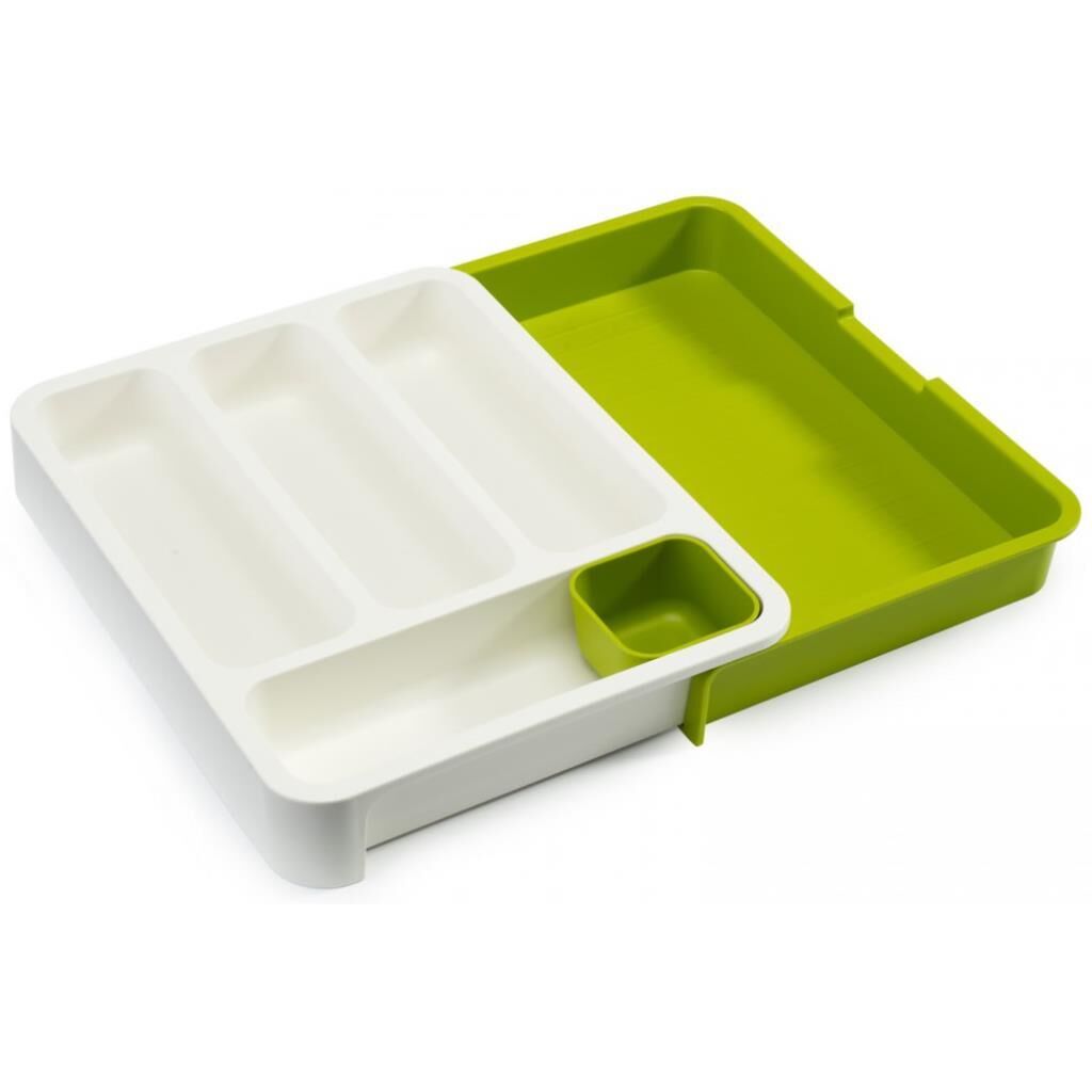 Joseph Joseph 85041 DrawerStore Genişleyen Çatal Bıçak Düzenleyici - Beyaz/Yeşil