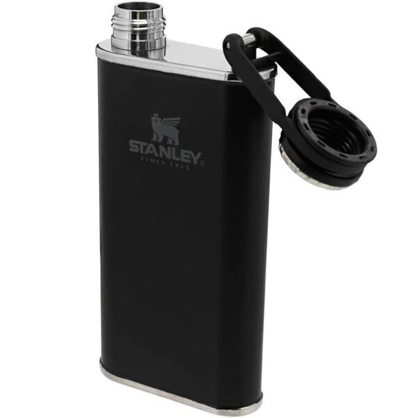 Stanley 10-00837-127 Klasik 0.23 Litre Paslanmaz Çelik Cep Matarası - Siyah