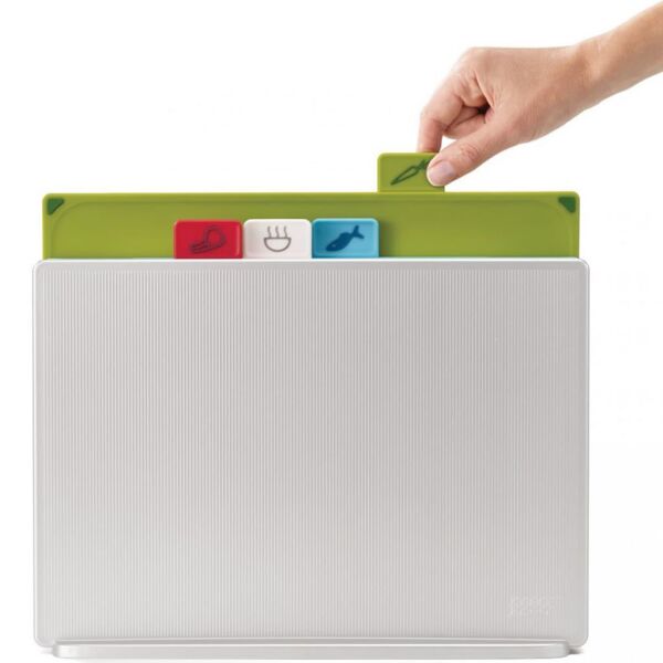 Joseph Joseph 60134 Index Büyük Kesme Tahtası Seti - Gümüş