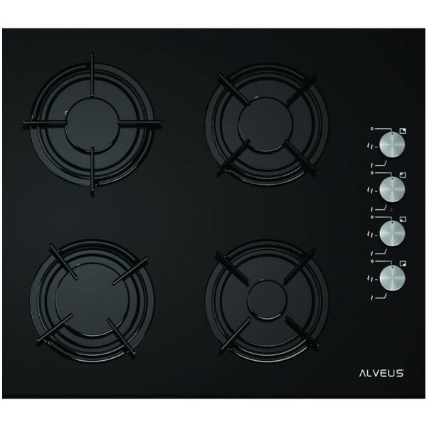 Alveus 3 Program Siyah Ankastre Cam Set