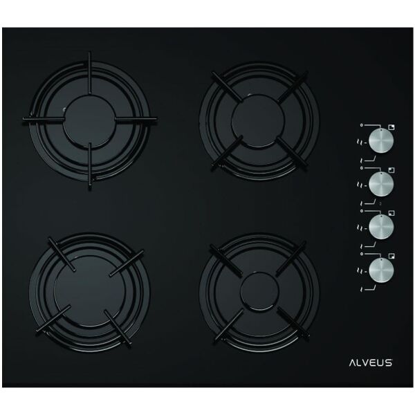 Alveus 3 Program Siyah Ankastre Cam Set