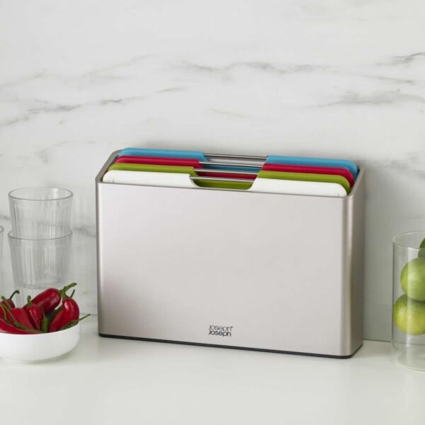 Joseph Joseph 60185 Folio Büyük Kesme Tahtası Seti - Gümüş