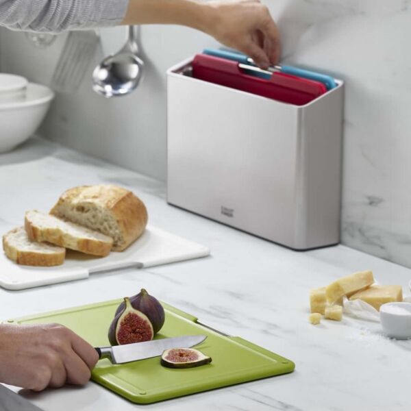 Joseph Joseph 60185 Folio Büyük Kesme Tahtası Seti - Gümüş