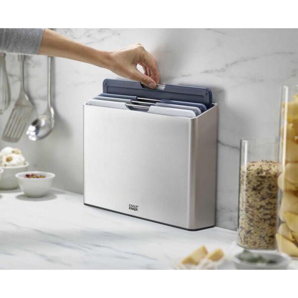 Joseph Joseph 60193 Folio Büyük Kesme Tahtası Seti - Gümüş