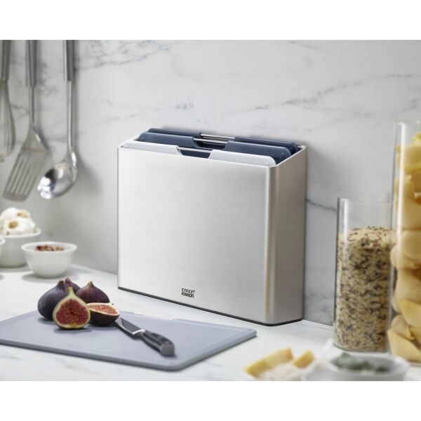 Joseph Joseph 60193 Folio Büyük Kesme Tahtası Seti - Gümüş