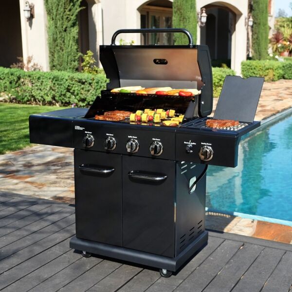 Kenmore PG-40409S0LB-1 Gazlı 4 Ocaklı Barbekü - Siyah