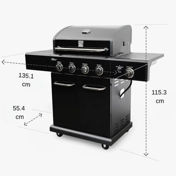 Kenmore PG-40409S0LB Gazlı 4 Ocaklı Barbekü - İnox