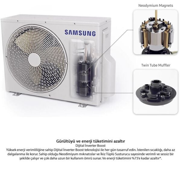 Samsung AR18BXFCMWK/SK WindFree Premium Wifi 18000 Btu A++ İnverter Klima