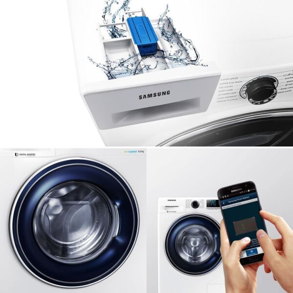 Samsung WW90J5355FW 9 Kg. 1200 Devir A+++ Çamaşır Makinesi