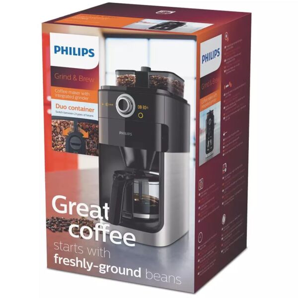 Philips HD7769/00 Grind & Brew Öğütücülü Filtre Kahve Makinesi