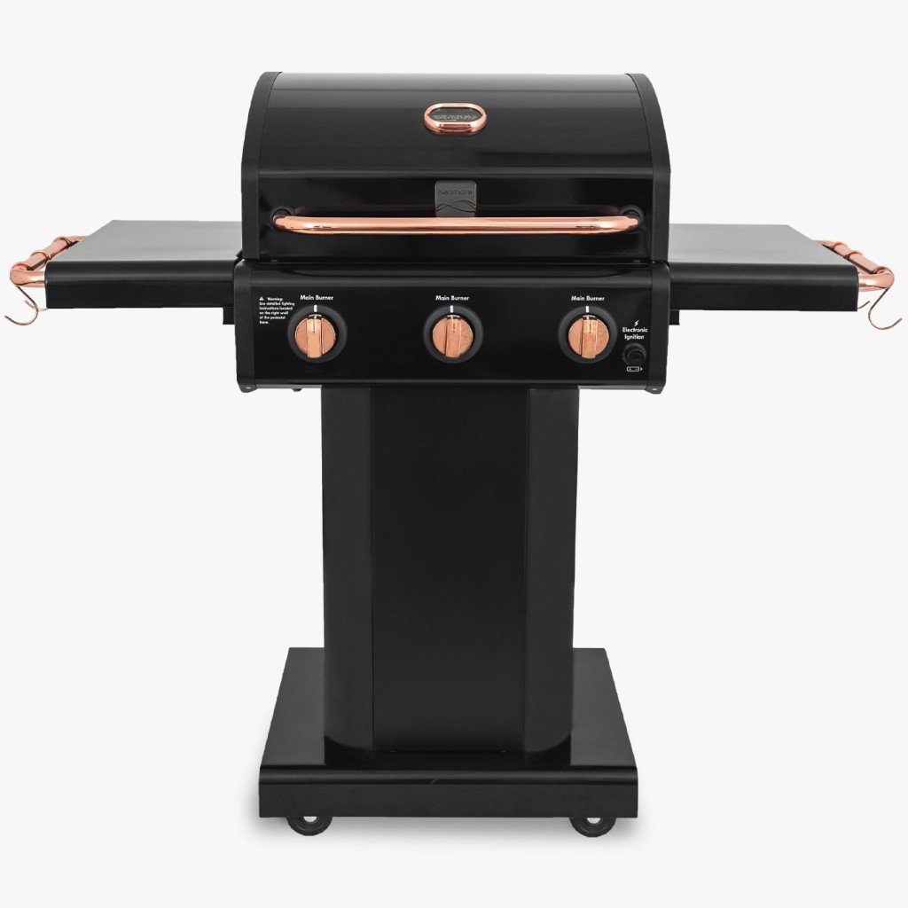 Kenmore PG-4030400LN-BC Gazlı 3 Ocaklı Barbekü - Siyah