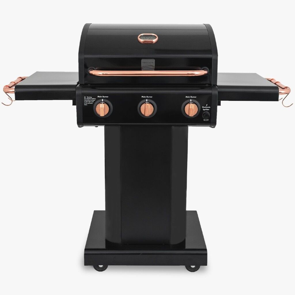 Kenmore PG-4030400LN-BC Gazlı 3 Ocaklı Barbekü - Siyah