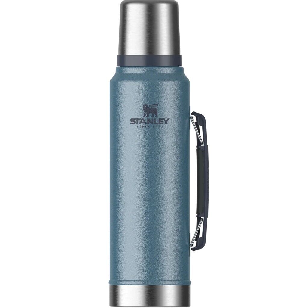 Stanley 10-08266-058 Klasik Vakumlu 1 Litre Çelik Termos - Koyu Mavi