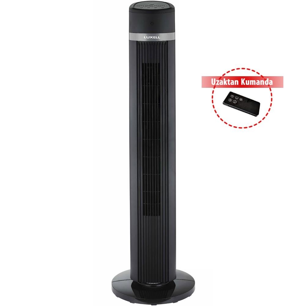 Luxell LXF-260 B Uzaktan Kumandalı Kule Tipi Vantilatör - Siyah