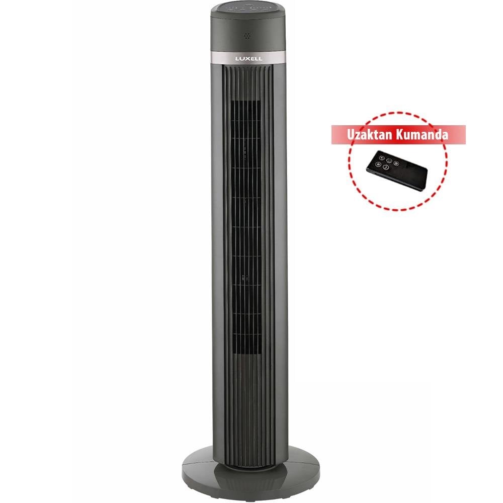 Luxell LXF-260 G Uzaktan Kumandalı Kule Tipi Vantilatör - Gri