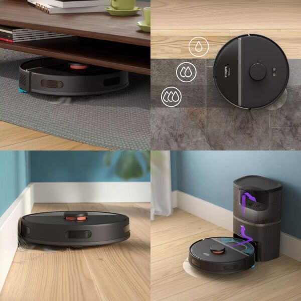 Philips XU3100/01 3000 Serisi Aqua Islak & Kuru İstasyonlu Robot Süpürge - Siyah