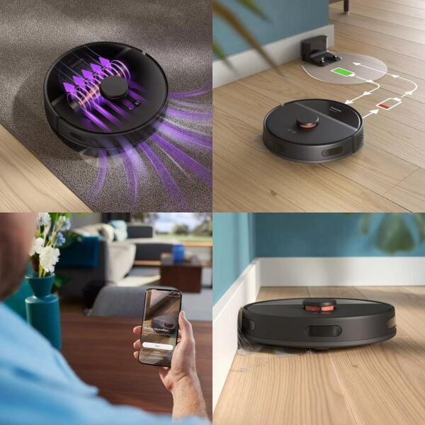 Philips XU3000/01 3000 Serisi Aqua Islak & Kuru Robot Süpürge - Siyah