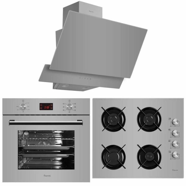 Ferre Fara Dokunmatik Dijital Gri Cam Ankastre Set