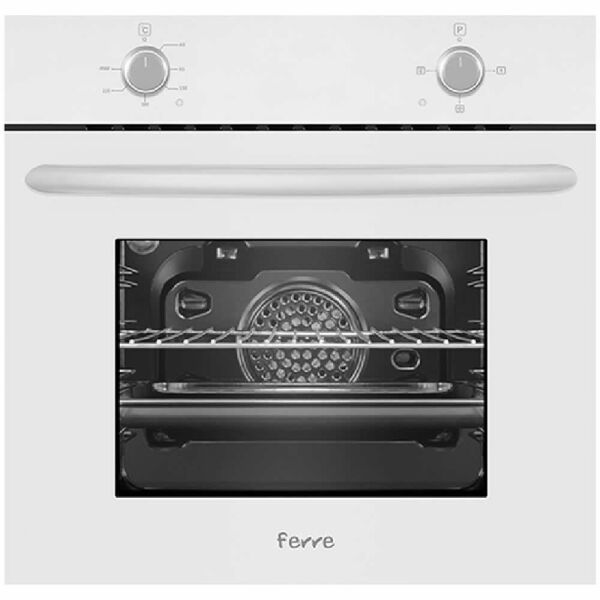 Ferre White Lizbon Turbo Beyaz Cam Ankastre Set
