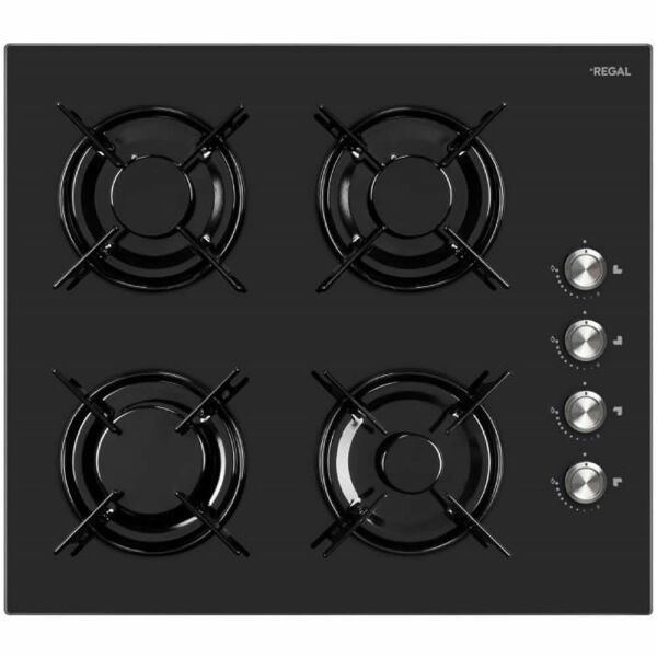 Regal Dijital Turbo Siyah Cam Ankastre Set