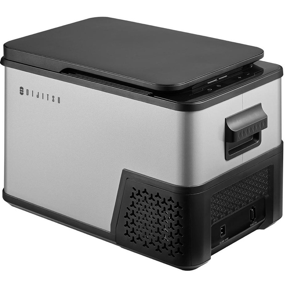 Dijitsu AB200 S 27 Litre 12/24/220 V Dijital Araç Tipi Kompresörlü Mini Buzdolabı - Gri