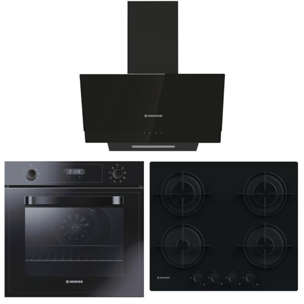 Hoover 8 Program Dijital Turbo Ankastre Set - Siyah