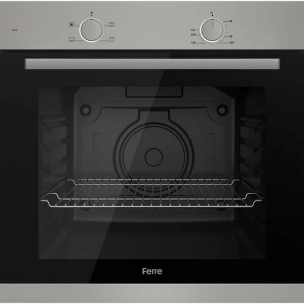 Ferre XE61MDV - SS205 - D086 4 Prog. Mekanik Statik XL 78 Litre Ankastre Set - İnox/Siyah