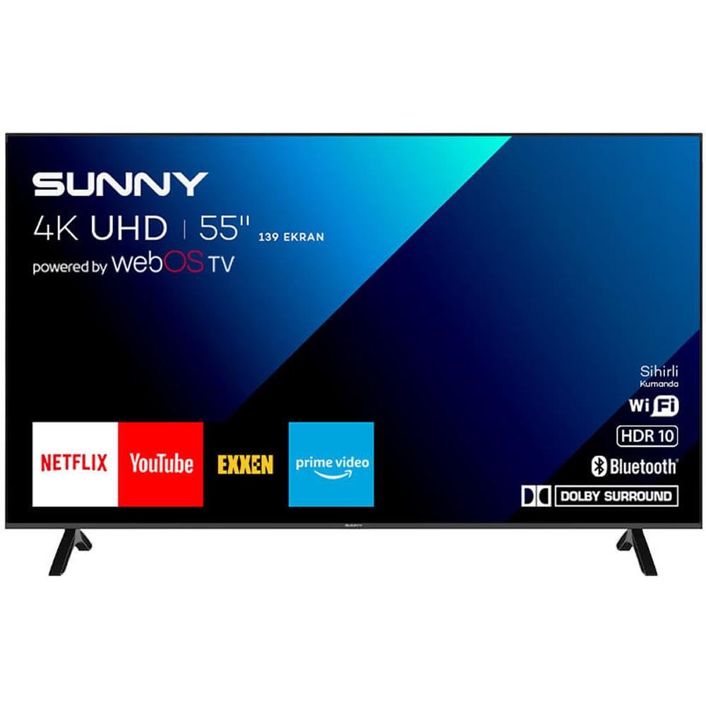 Sunny SN55FMN243 Frameless 55'' 140 Ekran 4K Webos Smart Wifi Led TV