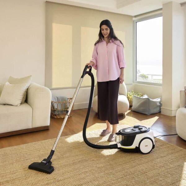 Karcher VCC 4 CycloneX 800W Toz Torbasız Elektirikli Süpürge - Beyaz (5 Yıl Garanti)