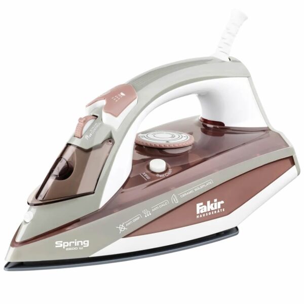 Fakir Spring 2600W Seramik Taban Buharlı Ütü
