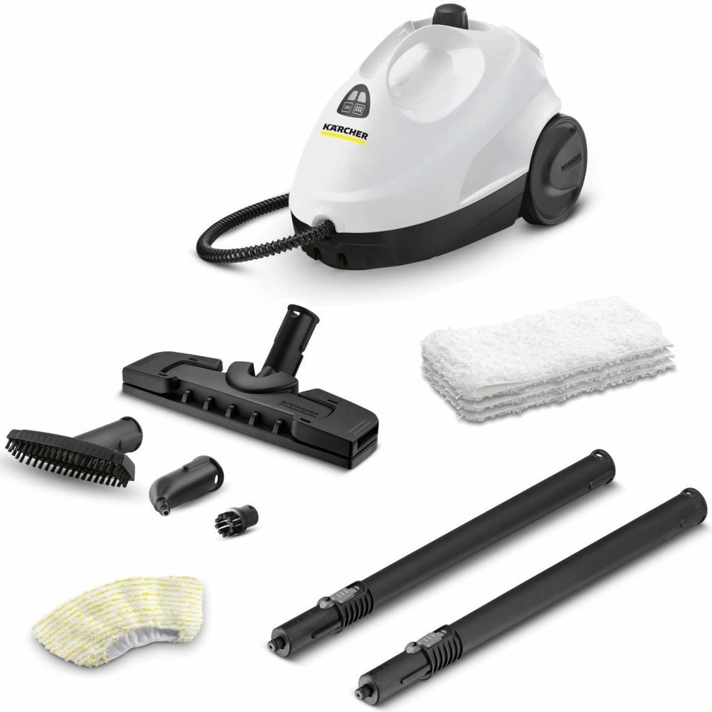 Karcher KST 2 + Cloth Set 1500W 3.2 Bar Buharlı Temizlik Makinesi - Beyaz