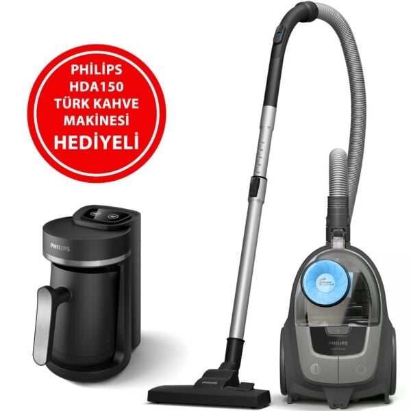 Philips XB2142/10 PowerCyclone Süpürge + HDA150/61 Kahve Makinesi Hediyeli