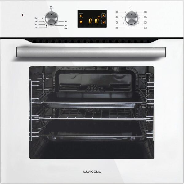 Luxell DDT 8 Program Dijital Dokunmatik Turbo Beyaz Cam Ankastre Set