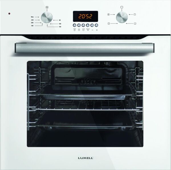 Luxell DT Beyaz Cam 4 Program Dijital Üçlü Ankastre Set