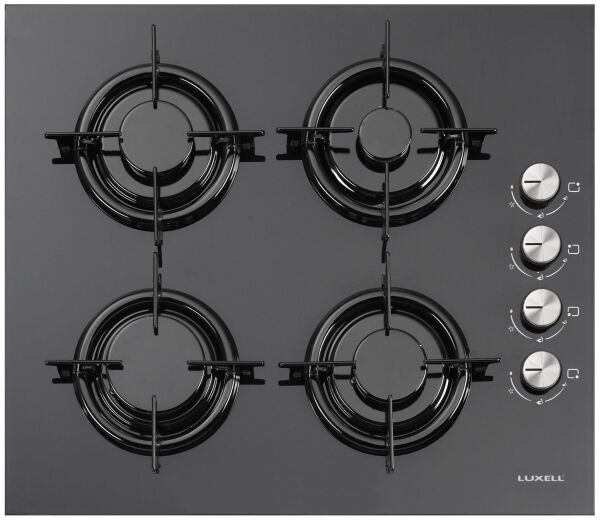 Luxell DT 4 Program Dijital Turbo Siyah Cam Ankastre Set