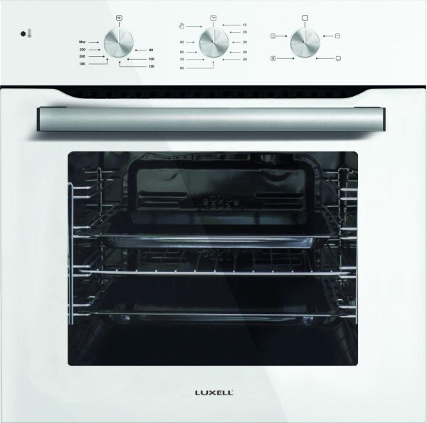 Luxell Kristal 4 Program Turbo Ankastre Beyaz Cam Set