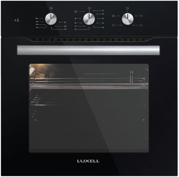 Luxell Kristal 4 Program Turbo Ankastre Siyah Cam Set