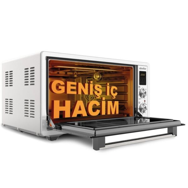 Simfer 7033 70 Litre Turbo Midi Fırın - İnox