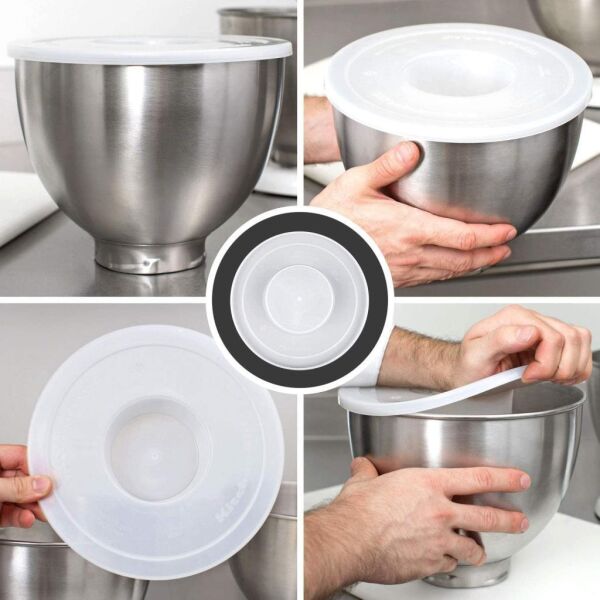 KitchenAid KBC90N 4,3 L ve 4,8 L Stand Mikser İçin Sızdırmaz Kase Kapağı (2 adet)
