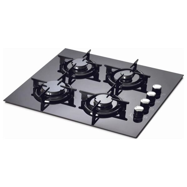 Kumtel KO-40TAHDF Siyah Cam Gaz Emniyetli Ankastre Ocak