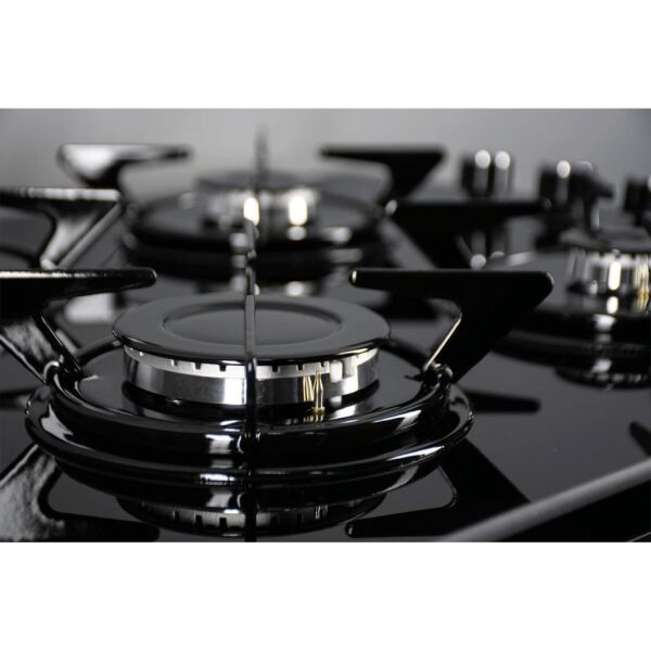 Kumtel KO-40TAHDF Siyah Cam Gaz Emniyetli Ankastre Ocak