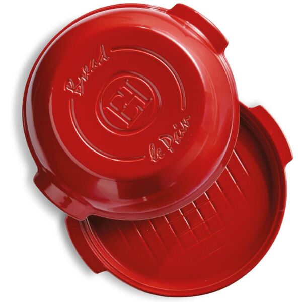 Emile Henry EH345507 Seramik Yuvarlak Ekmek Fırın Kabı (32,5x30x14 / 5,2 Litre)