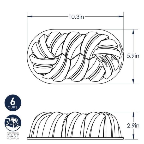 Nordicware 96077 75. Yıl Özel Örgü Kek Kalıbı
