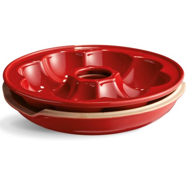 Emile Henry EH345505 Seramik Yuvarlak Ekmek Fırın Kabı (30,5x30,5x10 / 1,9 Litre)
