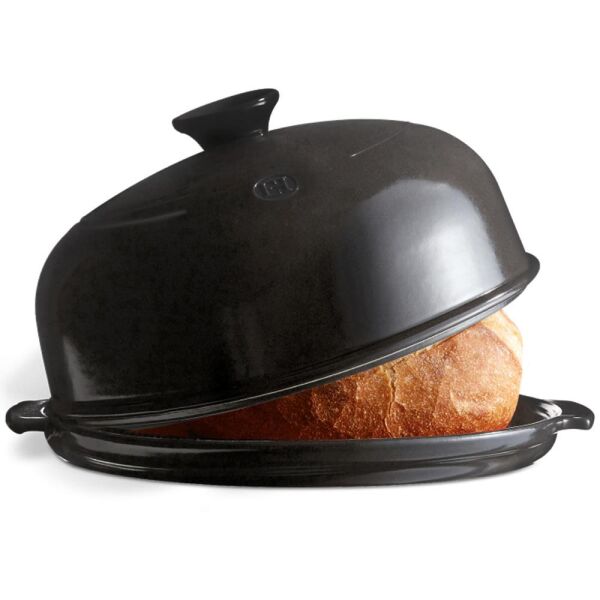 Emile Henry EH799108 Seramik Yuvarlak Ekmek Fırın Kabı (34x34x16,5 / 4,5 Litre)