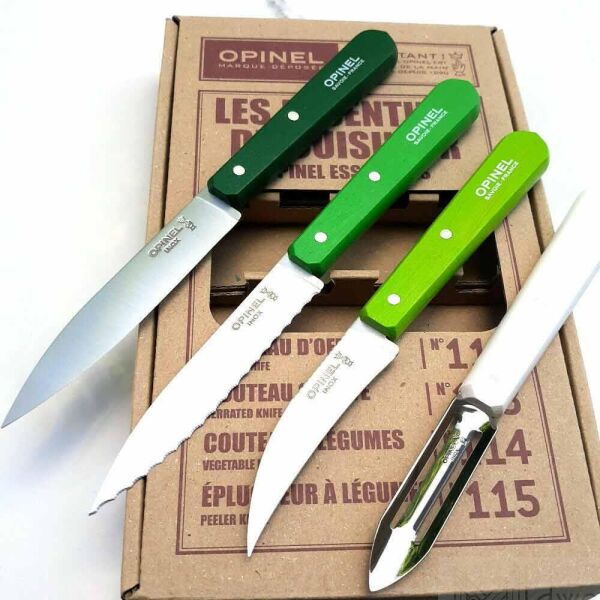 Opinel OP-001709 Les Essentials Art Deco 4'lü Bıçak Seti