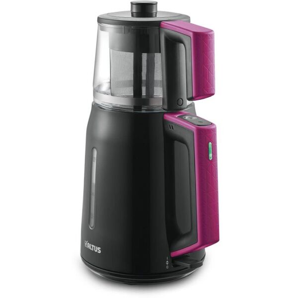 Altus AL 794 P 1650 W Cam Demlikli Cay Makinesi - Siyah/Pembe